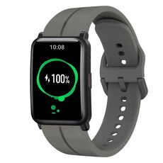 Cinturino per orologio in silicone For Honor Watch ES da 20 mm (grigio scuro)