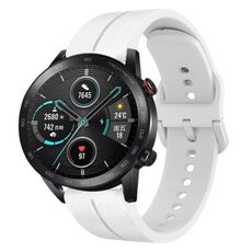 Per Honor MagicWatch2 42mm 20mm cinturino in silicone con cinturino (bianco)