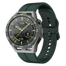 Per Huawei Watch GT 3 SE cinturino in silicone da 22 mm con cinturino (verde scuro)