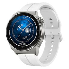 Per Huawei Watch GT3 Pro 46mm 22mm Cinturino in silicone con cinturino (bianco)