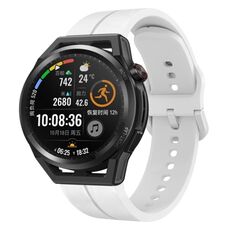 Per Huawei Watch GT Runner 22mm cinturino in silicone con cinturino (bianco)