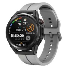 Per Huawei Watch GT Runner 22mm Loop cinturino in silicone (grigio)