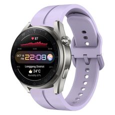 Per Huawei Watch 3 Pro Nuovo cinturino in silicone con anello da 22 mm (viola)