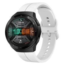 Per Huawei Watch GT 2E Cinturino in silicone da 22 mm con cinturino (bianco)