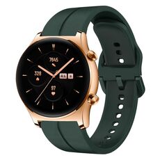Cinturino in silicone per orologio Honor Watch GS 3 da 22 mm (verde scuro)
