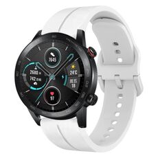 Per Honor Magic Watch 2 46mm 22mm Cinturino in silicone con cinturino (bianco)