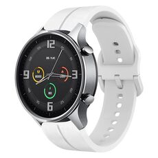 Per Xiaomi MI Watch Color 22mm Loop cinturino in silicone (bianco)