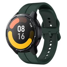 Per Xiaomi MI Watch S1 Active 22mm Loop cinturino in silicone (verde scuro)