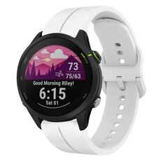 Per Garmin Forerunner255 cinturino in silicone con anello da 22 mm (bianco)