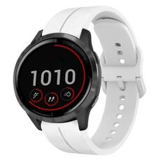 Per cinturino in silicone Garmin Vivoactive4 da 22 mm (bianco)