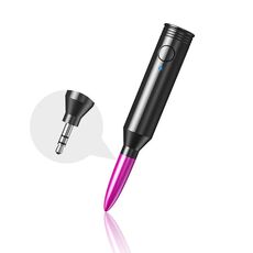 M416 Car Bluetooth Receiver Player Audio Receiver Adapter AUX Converter (Viola scuro)