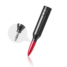 M416 Car Bluetooth Receiver Player Audio Receiver Adapter AUX Converter (Rose Red)