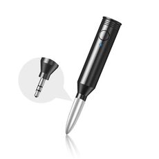 M416 Car Bluetooth Receiver Player Audio Receiver Adapter AUX Converter (Argento)