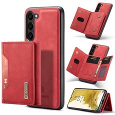 Per Samsung Galaxy S23+ 5G DG.MING M2 Series 3-Fold Multi Card Bag + custodia per telefono (rosso)