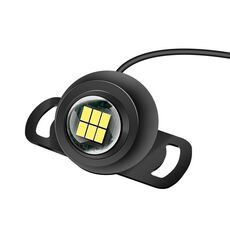 Car LED Ultra-Bright Electric Eye Luce di retromarcia Lampadina esterna Modificata Luce ausiliaria universale, Stile: Guscio lungo nero brillante