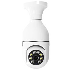 Telecamera WiFi con lampadina ESCAM 2.0MP 1080P, supporto visione notturna IR / rilevamento movimento / voce bidirezionale