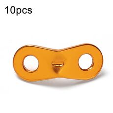 50pcs campeggio esterno lega di alluminio binoculare corda del vento fibbia baldacchino tenda tirare la corda pezzo di regolazione dell'arresto, colore: arancione