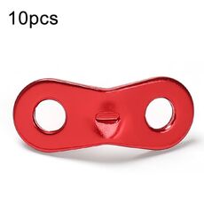50pcs campeggio esterno lega di alluminio binoculare corda del vento fibbia baldacchino tenda tirare la corda pezzo di regolazione di arresto, colore: rosso