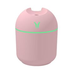USB Mini Umidificatore per auto con luce notturna colorata da tavolo, specifiche: 250 ml (Y-rosa)