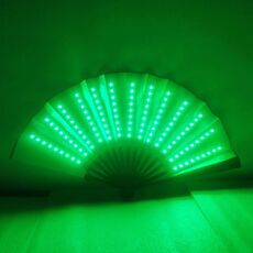 00021 LED Prom Lighting Ventaglio pieghevole Bar Atmosfera colorata Puntelli di gruppo, Colore: verde