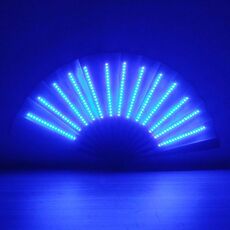 00021 LED Prom Lighting Ventaglio pieghevole Bar Atmosfera colorata Puntelli di gruppo, Colore: blu