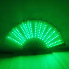 00021 LED Prom Lighting Ventaglio pieghevole Bar Atmosfera colorata Puntelli di gruppo, Colore: verde lampeggiante