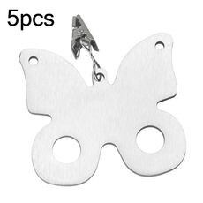 Clip per tovaglia antivento in acciaio inossidabile da 5 pezzi Appendiabiti per tovaglie (farfalla TCC0010H)