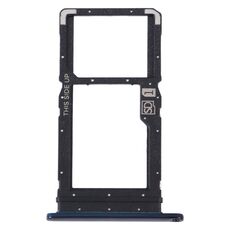Vassoio per scheda SIM originale per Motorola Moto One Fusion Plus + vassoio per scheda Micro SD (blu)