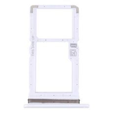 Vassoio per scheda SIM originale per Motorola Moto One Fusion Plus + vassoio per scheda Micro SD (bianco)