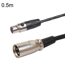 Xlrmini Caron Cavo di bilanciamento da maschio a mini femmina per cavo audio per microfono scheda audio 48V, lunghezza: 0,5 m