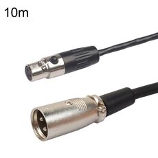 Xlrmini Caron Cavo di bilanciamento da maschio a mini femmina per cavo audio per microfono scheda audio 48V, lunghezza: 10 m