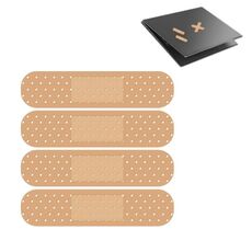 5 set di adesivi in ​​PVC per cerotto per riparazione di graffi per auto per laptop (4 pezzi / set)
