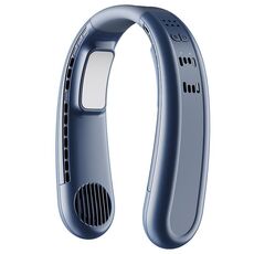 F63 Ventilatore a collo sospeso con raffreddamento a semiconduttore Mini ventilatore esterno silenzioso USB (blu)