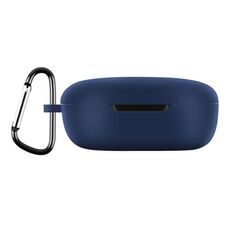 Custodia protettiva per auricolari in silicone Xiaomi Redmi Buds 4 Lite con gancio (blu notte)