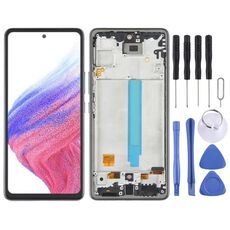 Schermo LCD OLED da 6,48 pollici per Samsung Galaxy A53 5G SM-A536 Digitizer Assemblaggio completo con cornice (nero)