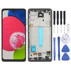 Schermo LCD OLED da 6,33 pollici per Samsung Galaxy A52s 5G SM-A528 Digitizer Assemblaggio completo con cornice (nero)