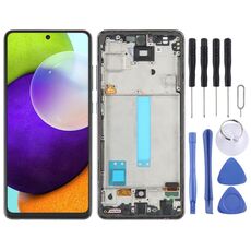 Schermo LCD OLED da 6,33 pollici per Samsung Galaxy A52 4G SM-A525 Digitizer Assemblaggio completo con cornice (nero)