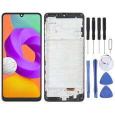Schermo LCD OLED per Samsung Galaxy M22 SM-M225 Digitizer Assemblaggio completo con cornice