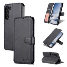 Per Samsung Galaxy S23 5G AZNS Calf Texture Custodia in pelle a conchiglia orizzontale (nero)