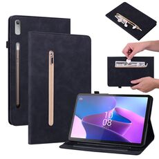 Custodia per tablet in pelle con cerniera tinta unita per Lenovo Tab P11 Pro Gen 2 11.2 (nero)