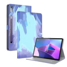 Per Lenovo Tab P11 Pro Gen 2 11.2 Custodia per tablet in pelle con motivo ad acquerello (neve invernale)