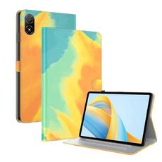 Per Honor Pad V8 Pro Custodia per tablet in pelle con motivo ad acquerello (foglie d'autunno)