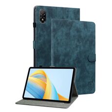 Per Honor Pad V8 Pro Custodia per tablet in pelle con motivo a tigre (blu scuro)