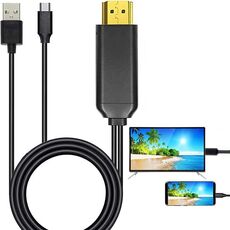 USB 3.1 Type-C a HDMI MHL 4K HD Cavo convertitore digitale video per telefono Android per monitorare il proiettore TV (nero)