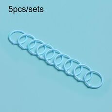 5 set di fogli sfusi con chiusura ad anello singolo, cancelleria, portachiavi, macaron, confezione da borsa (HYH-30 verde chiaro)