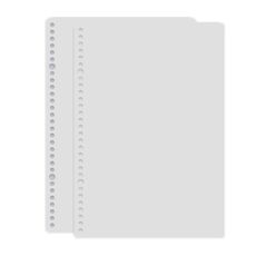 5 set di copertine di libri a fogli mobili smerigliati Copertina di libri a mano fai-da-te, dimensioni: A4 (grigio)