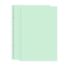 5 set di copertine di libri a fogli mobili smerigliati, copertine di libri a mano fai-da-te, dimensioni: A5 (verde)