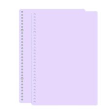5 set di copertine di libri a fogli mobili smerigliati, copertine di libri a mano fai-da-te, dimensioni: A5 (viola)
