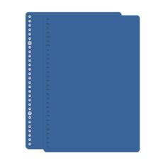 5set Copertina di libro a fogli mobili smerigliato Copertina di libro a mano fai-da-te, formato: A5 (blu corallo)