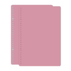5 set Copertina di libro a fogli mobili smerigliato Copertina di libro a mano fai-da-te, formato: A5 (colore loto)